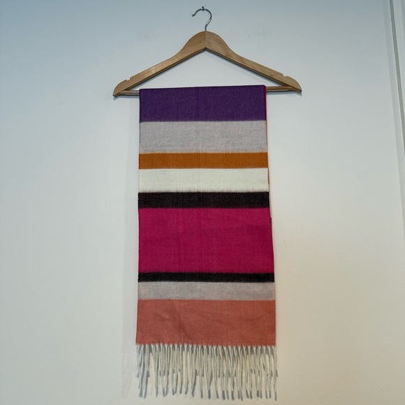 MULTI STRIPES CASHMINK SCARF V.FRAAS - Picture 3 of 8